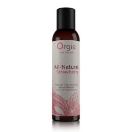Orgie - All-natural Strawberry Интимный Гель на Водной Основе 150мл|ГЕЛИ-СМАЗКИ