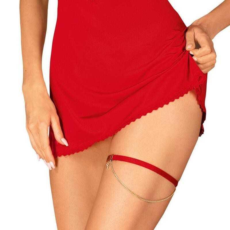 Obsessive - Ingridia Garter Belt Red One size|ДАМСКОЕ БЕЛЬЁ