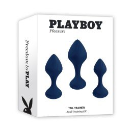 Playboy Pleasure - Tail Trainer Анальный тренировочный комплект темно-синий|АНАЛ