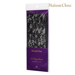 MAISON CLOSE - NAILON SOKID BLACK/LACE|LINGERIE - PESU