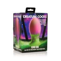 Creature Cocks - Glow-In-The-Dark Silicone Xeno Egg Large|DILDOS