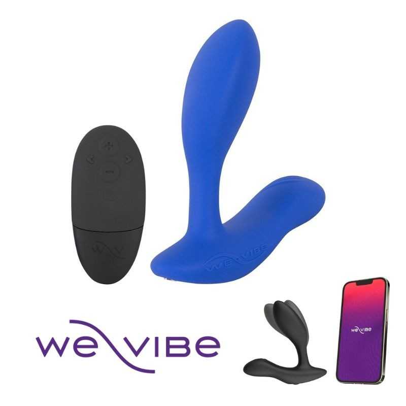 We-Vibe - Vector+ Nutikas Vibromassaažiga Eesnäärme/Prostata Stimulaator puldiga|EESNÄÄRMELE