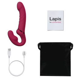 Lovense - Lapis Two-Sided Vibrating Strapless Strap-on|STRAP-ON