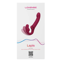 Lovense - Lapis Гибкий Двусторонний Вибрирующий Безремневый Страпон|СТРАПОН