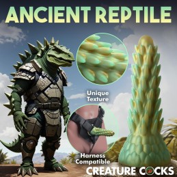 Creature Cocks - Stegosaurus Spiky Reptile Green Dildo|DILDOS