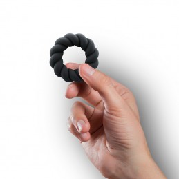 Rocks-off - Twist Non Vibrating Liquid Silicone Ring Black|Кольца