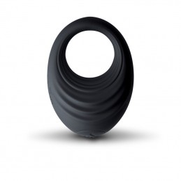 Rocks-off - Spire Vibrating Liquid Silicone Ring Black|PEENISERÕNGAD