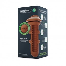Autoblow - A.I. Silicone Mouth Sleeve Brown|МАСТУРБАТОРЫ