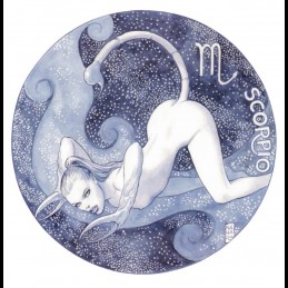 Milo Manara - Scorpio Unsigned Print from the Zodiac Portfolio 23x33cm|EROTIC ART