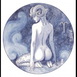 Milo Manara - Aries Unsigned Print from the Zodiac Portfolio 23x33cm|EROTIC ART