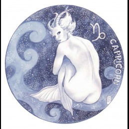Milo Manara - Capricorn Unsigned Print from the Zodiac Portfolio 23x33cm|EROTIC ART
