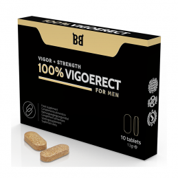 BLACK BULL - 100% VIGOERECT VIGOR + STRENGTH FOR MEN 10 TABLETS|POTENCY