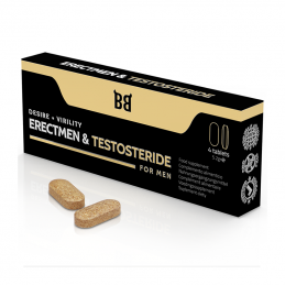 BLACK BULL - ERECTMEN & TESTOSTERIDE POWER AND TESTOSTERONE FOR MEN 4 CAPSULES|POTENCY