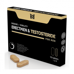 BLACK BULL - ERECTMEN & TESTOSTERIDE POWER AND TESTOSTERONE FOR MEN 10 CAPSULES|POTENCY