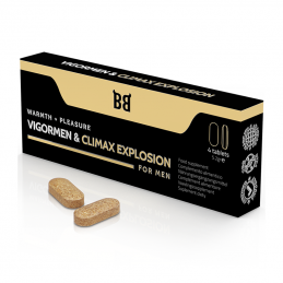 BLACK BULL - VIGORMEN & CLIMAX EXPLOSION GREATER PLEASURE FOR MEN 4 CAPSULES|POTENCY