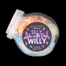 ADDICTION - SILLY WILLY - SILICONE DILDO - GLOW IN THE DARK|DILDOS