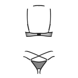 OBSESSIVE - DONARELLA 3-PCS CROTCHLESS SET BLACK XL/XXL