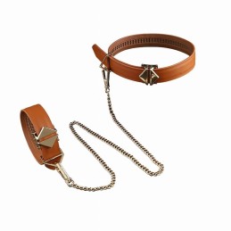 LOCKINK - BONDAGE & RESTRAINT SET - BROWN