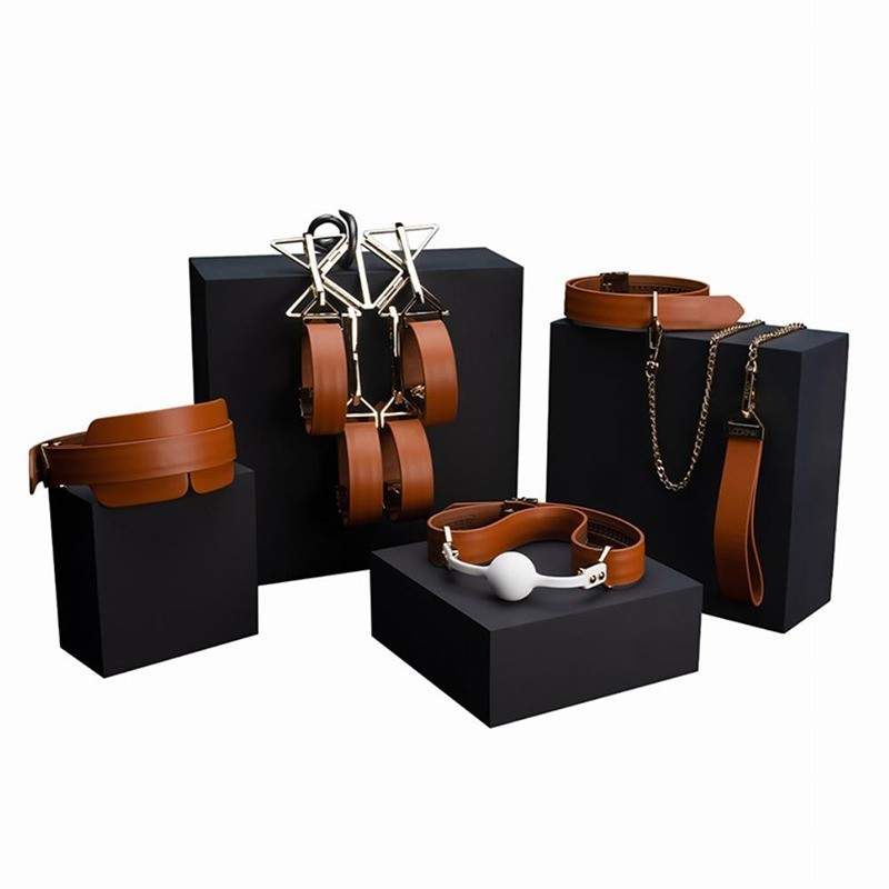LOCKINK - BONDAGE & RESTRAINT SET - BROWN