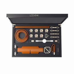 LOCKINK - BONDAGE & RESTRAINT SET - BROWN