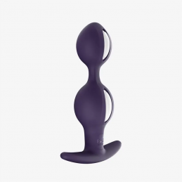 Fun Factory - B Balls Duo Anal Plug With Motion White Dark Violet|ANAL PLAY