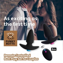 Feelztoys - Funkybutts Remote Controlled Butt Plug Set|ANAL PLAY