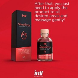 Intt - Strawberry Flavor Massage & Oral Sex Hot Effect Gel 30ml|MASSAGE