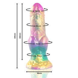 EPIC - IRIS DILDO WITH RAINBOW TESTICLES OF PLEASURE - Dildod