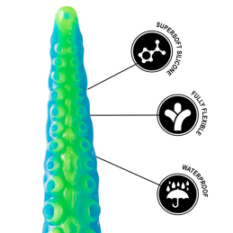 EPIC DILDOS - SCYLLA FLUORESCENT THIN TENTACLE DILDO SMALL SIZE