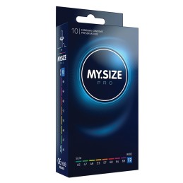 MY SIZE PRO - NATURAL LATEX CONDOMS 10 PIECES Size - 72mm