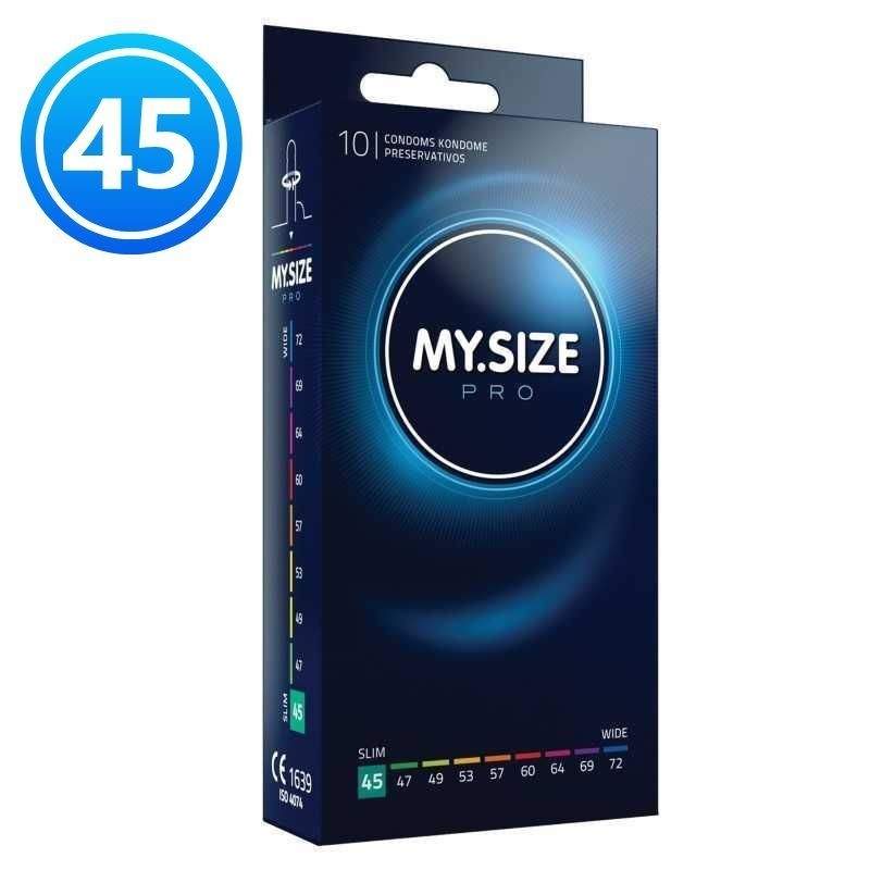 MY SIZE PRO - NATURAL LATEX CONDOMS 10 PIECES Size 45mm