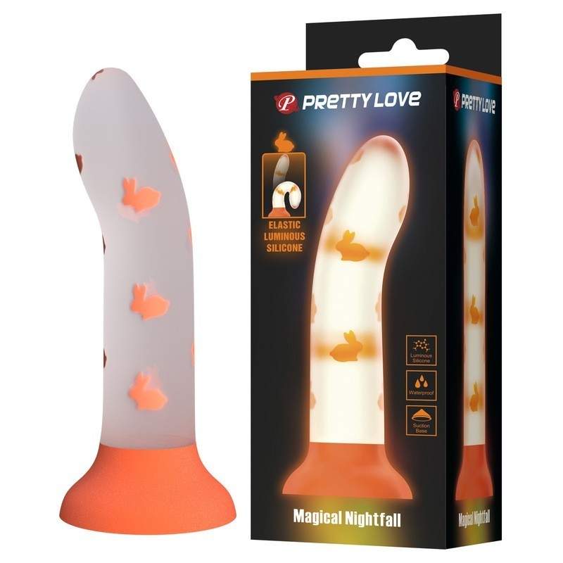 Pretty Love - Magical Nightfall Dildo Luminous Orange