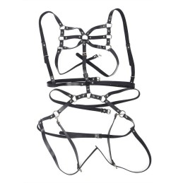 Subblime - Body Harness Adjustable Straps Leather Black One Size