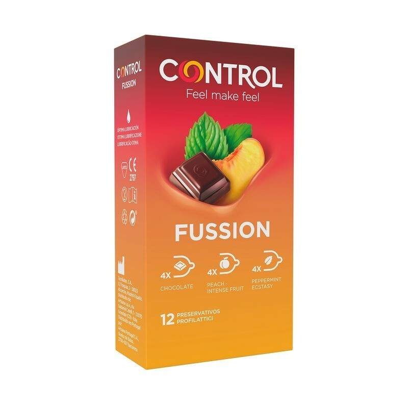 Control - Fussion Condoms 12 Units Презервативы с Разными Вкусами