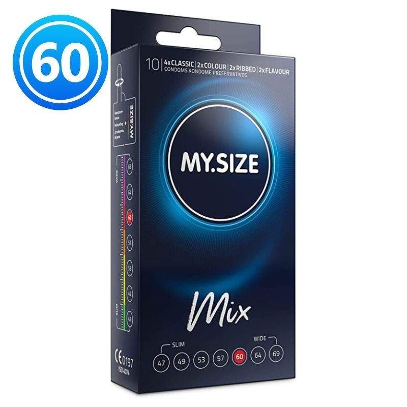 MY SIZE - MIX CONDOMS 60 MM 10 UNITS