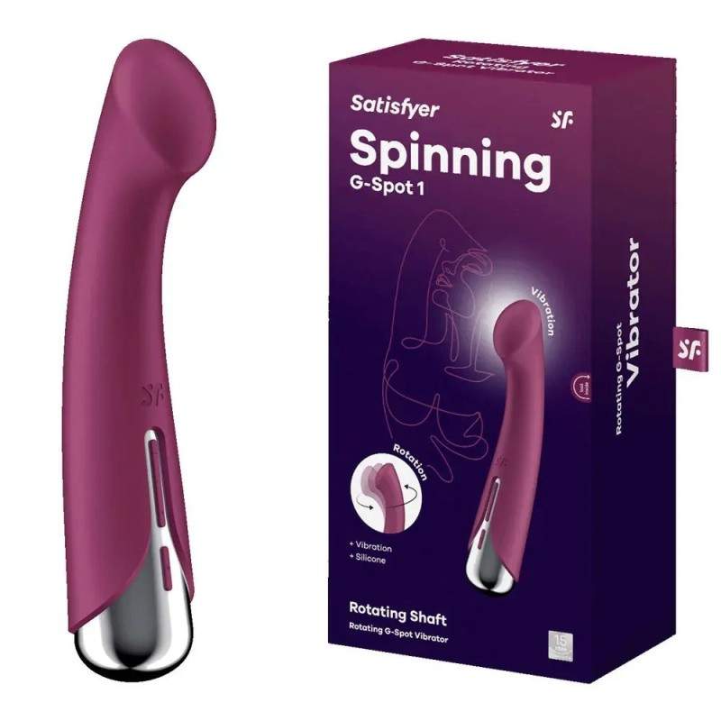 SATISFYER VIBRAATOR SPINNING G-SPOT 1 VEINIPUNANE