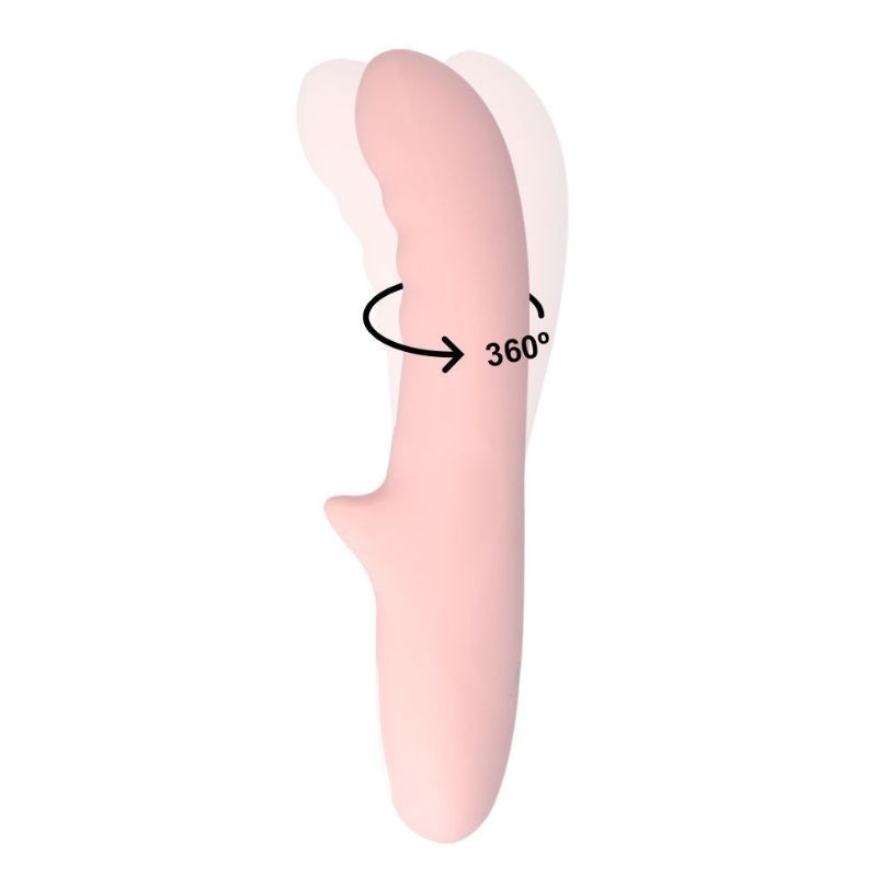 Mia - Pisa Rotating Vibrator Pink