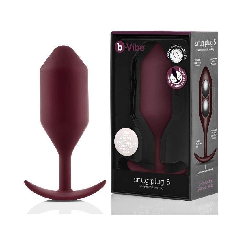 B-Vibe - Snug Plug 5 Dark Red