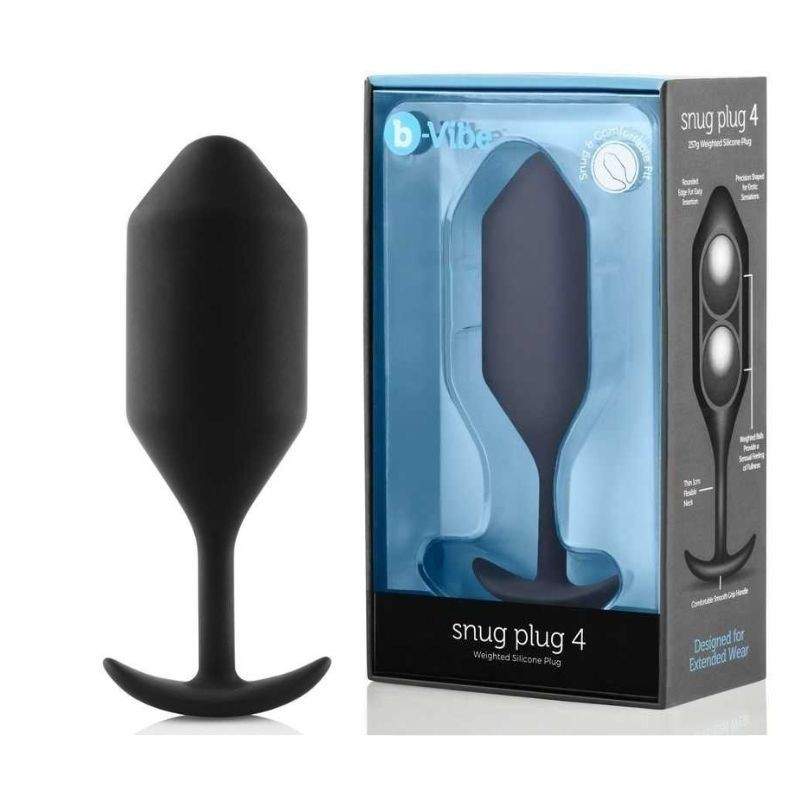 B-VIBE - SNUG PLUG 4 BLACK