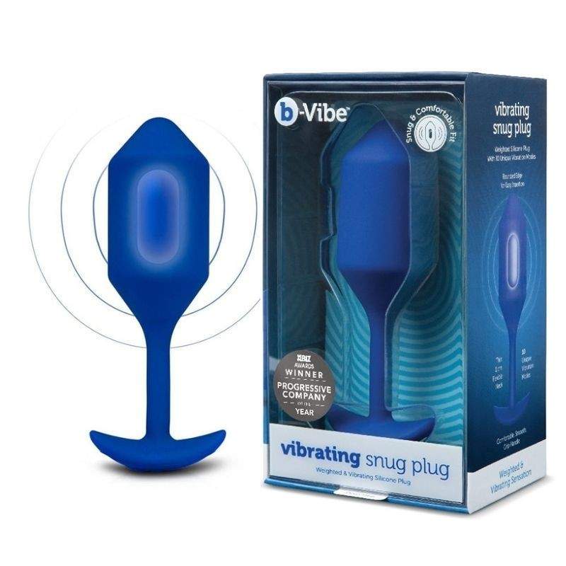 B-Vibe - Vibrating Snug Plug 4 (XL) Navy