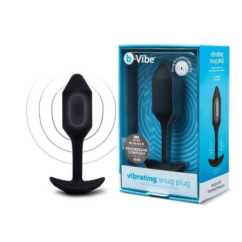 B-Vibe - Vibrating Snug Plug 2 (M) Black