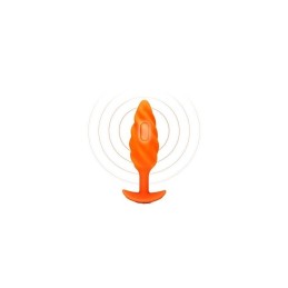 B-Vibe - Texture Vibrating Plug Swirl Orange Medium