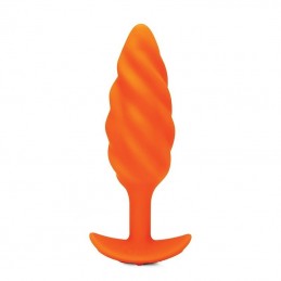 B-Vibe - Texture Vibrating Plug Swirl Orange Medium