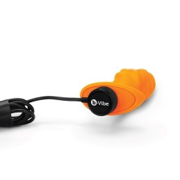 B-Vibe - Texture Vibrating Plug Swirl Orange Medium