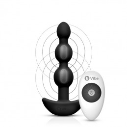 B-Vibe - Triplet Vibrating Anal Beads Black With Remote