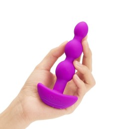 B-Vibe - Triplet Vibrating Anal Beads With Remote Control Fuchsia