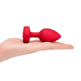 B-Vibe - Vibrating Heart Plug M/L Red With Remote Control