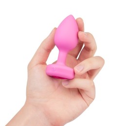 B-Vibe - Vibrating Heart Plug S/M Pink Remote Control