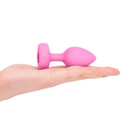 B-Vibe - Vibrating Heart Plug S/M Pink Remote Control