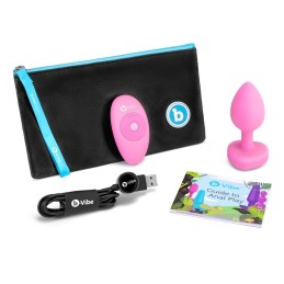 B-Vibe - Vibrating Heart Plug S/M Pink Remote Control